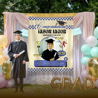 Custom Graduation Backdrop Banner- #3