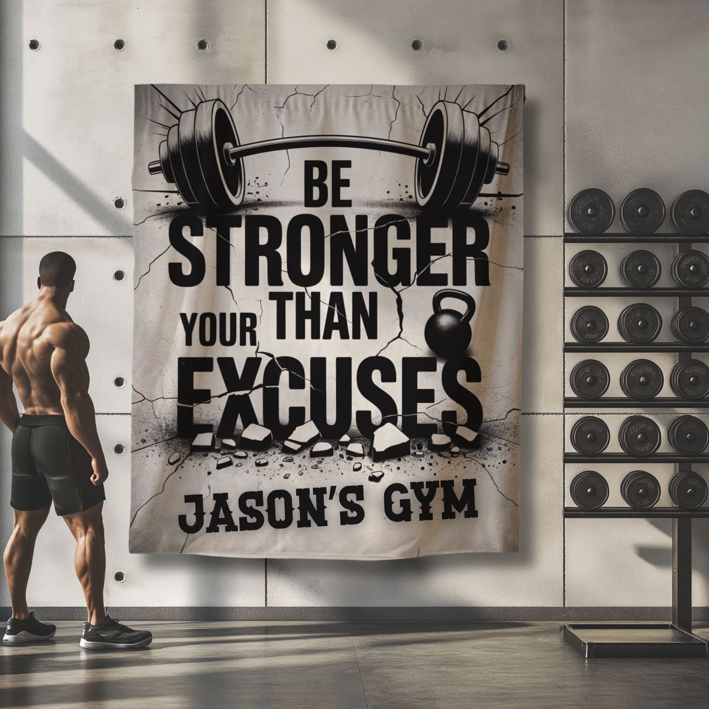 Personalized Gym Tapestry