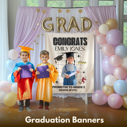 Custom Graduation Backdrop Banner- #7