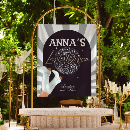 Disco Bachelorette Banner -Casino Bach Party – Custom Bach Décor | #34