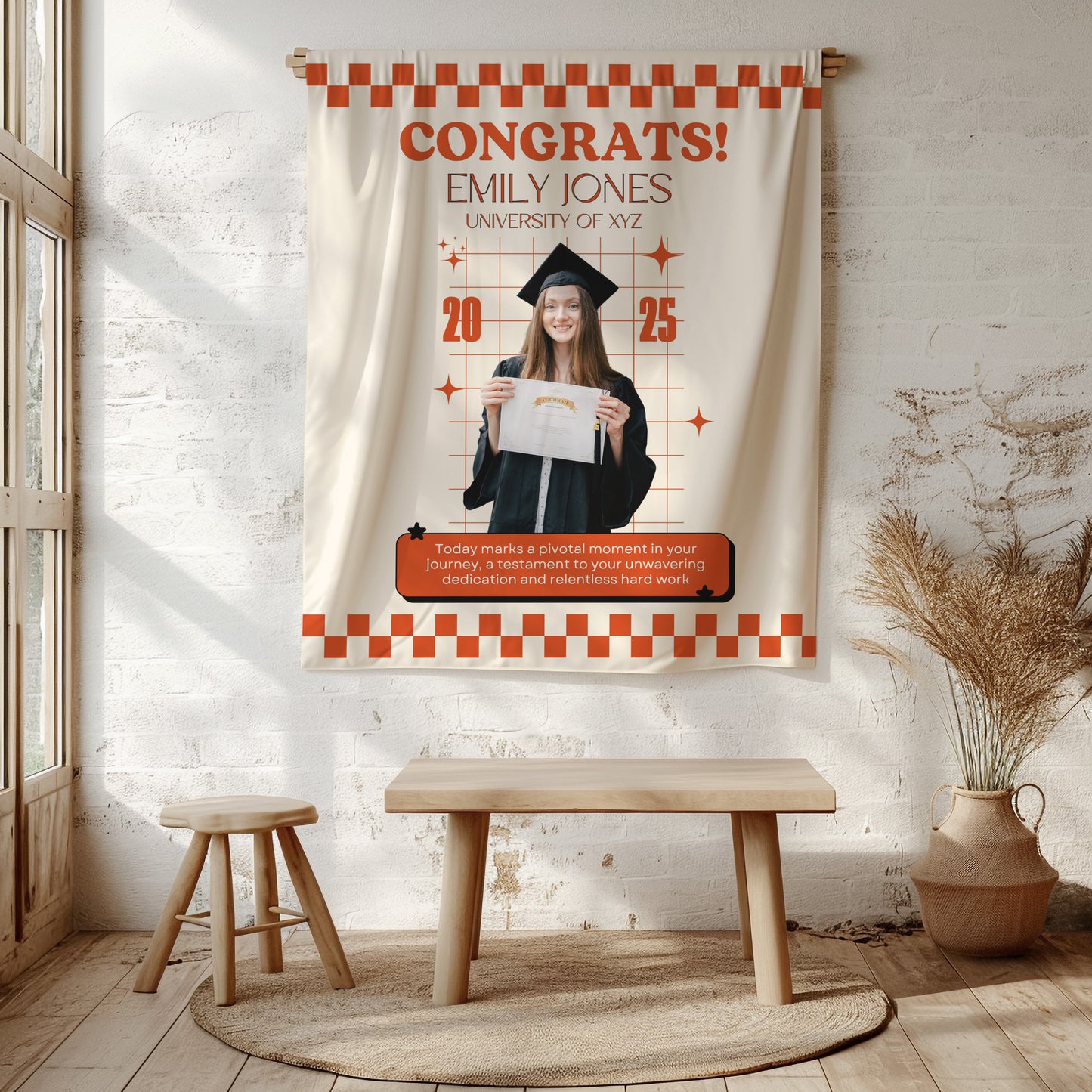 Custom Graduation Backdrop Banner- #8
