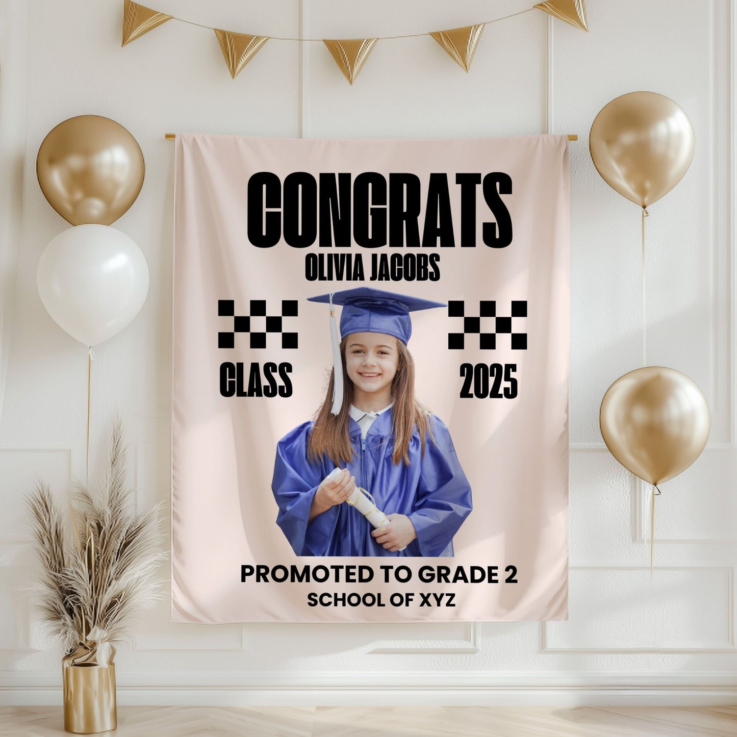 Custom Graduation Backdrop Banner- #4