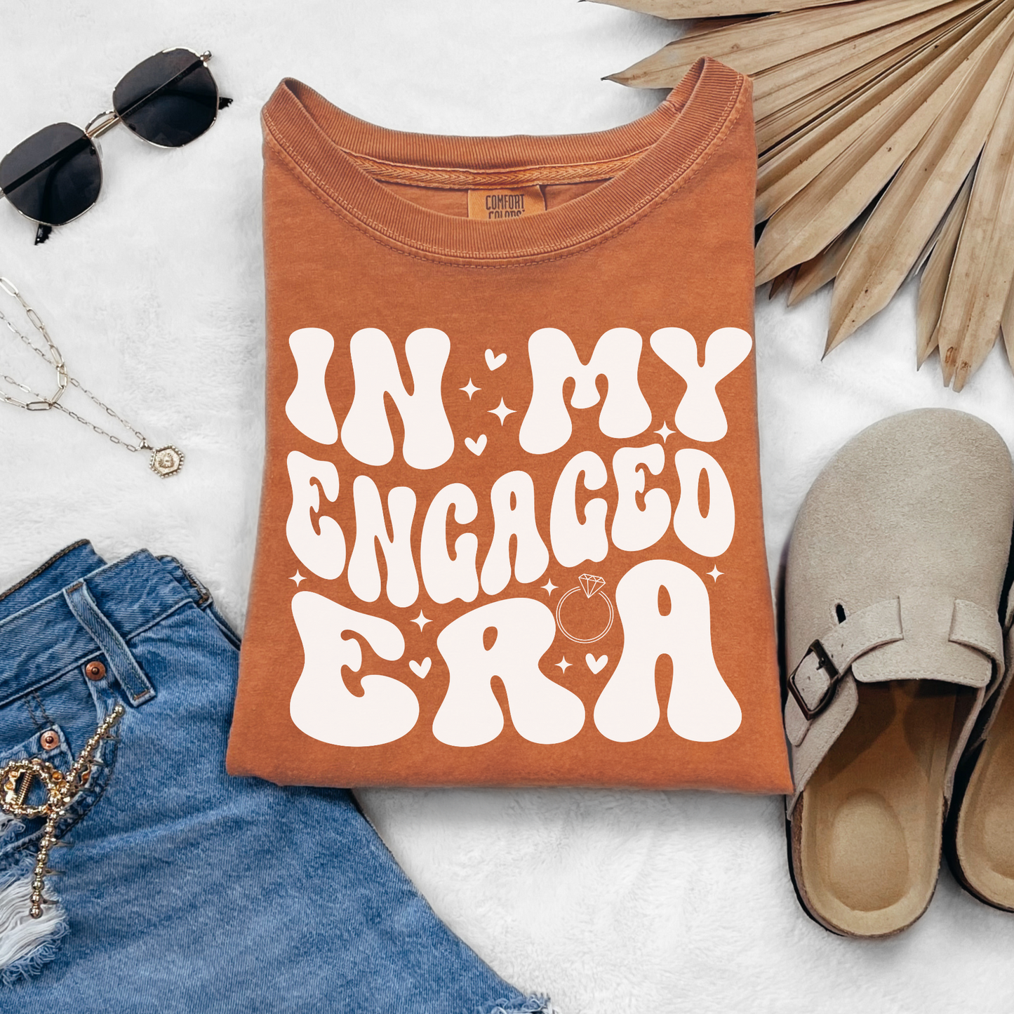 Engagement Shirt Bride Gift❤️‍🔥Premium Vintage Look🔥Comfort Colors Shirt© 1717- 100%Cotton