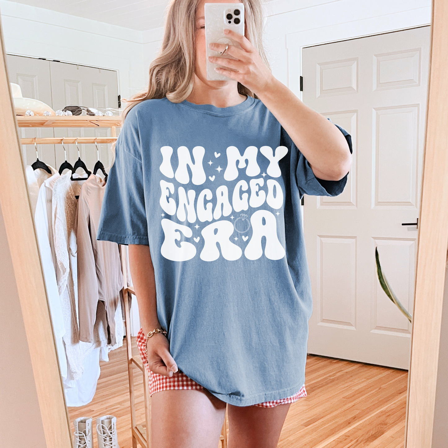 🎁 Engagement Shirt Bride Gift❤️‍🔥Premium Vintage Look🔥Comfort Colors Shirt© 1717- 100%Cotton (100% off)