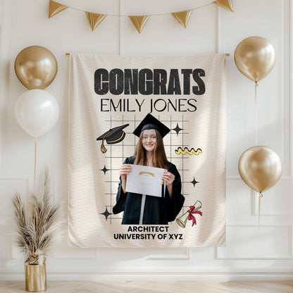 Custom Graduation Backdrop Banner- #7