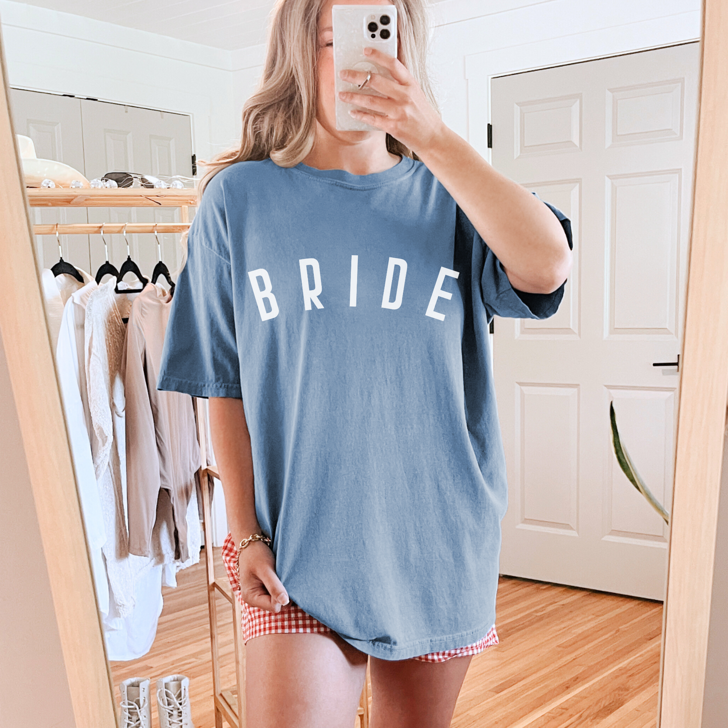 🎁 Minimalist Bride Shirt❤️‍🔥Premium Vintage Look🔥Comfort Colors Shirt© 1717- 100%Cotton (100% off)
