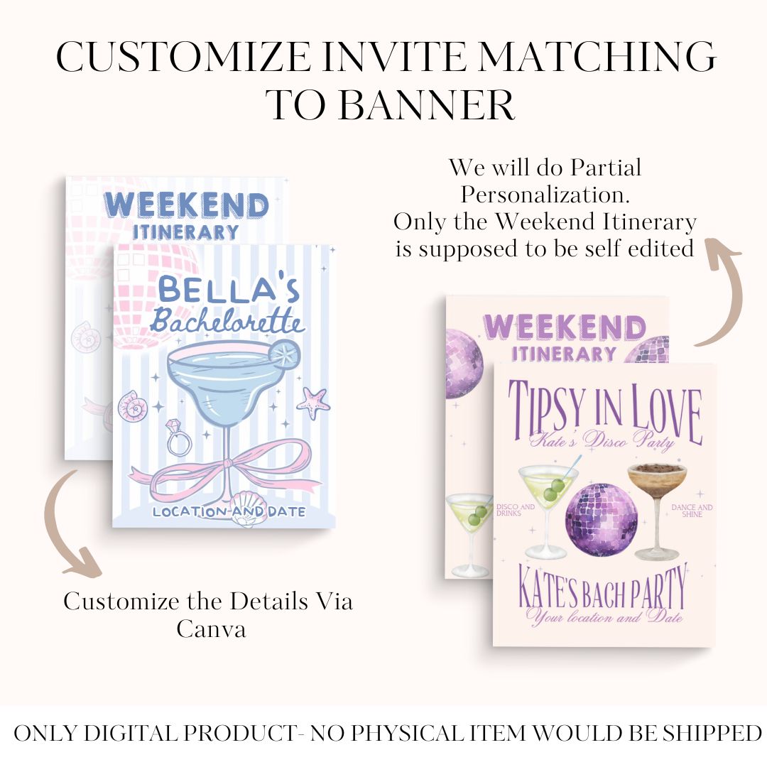 Matching Banner Custom DIGITAL INVITE