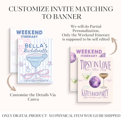 Matching Banner Custom DIGITAL INVITE