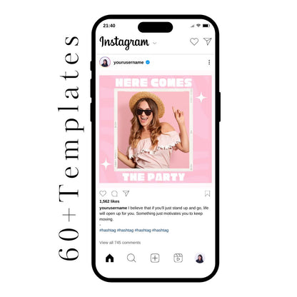 60+ Bachelorette SOCIAL MEDIA POSTS Digital Bundle