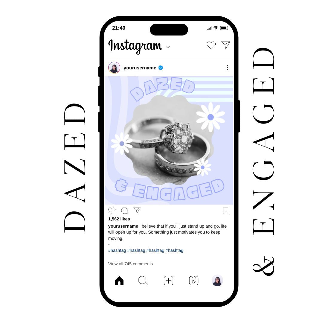 60+ Bachelorette SOCIAL MEDIA POSTS Digital Bundle