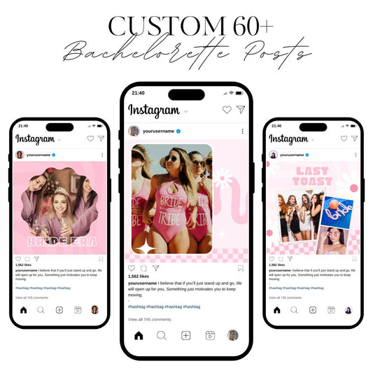 🎁 60+ Bachelorette SOCIAL MEDIA POSTS Digital Bundle (100% off)