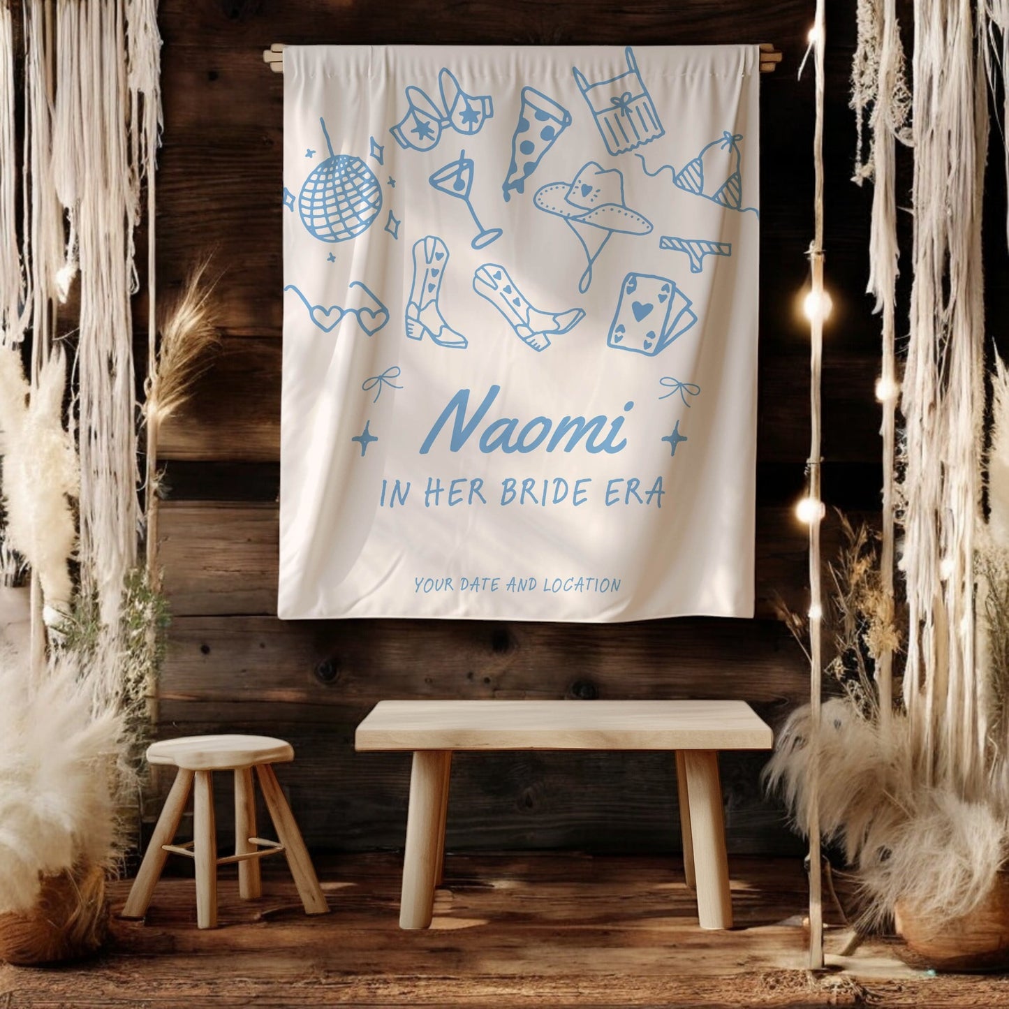 Trendy Mix theme Bachelorette Banner – Custom Bach Décor | #10