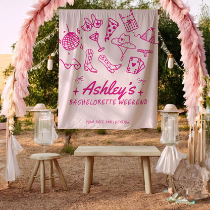 Trendy Mix theme Bachelorette Banner – Custom Bach Décor | #10
