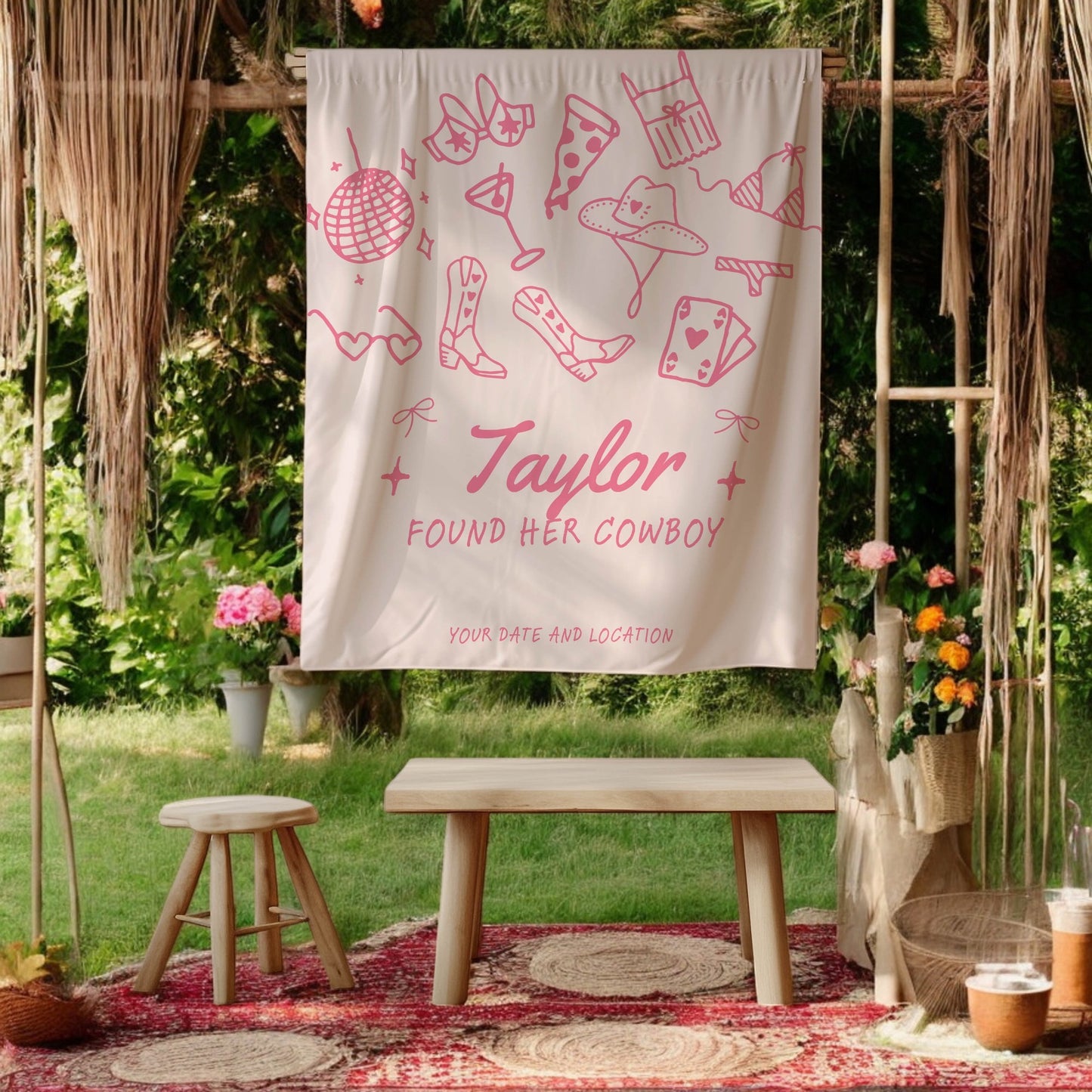 Trendy Mix theme Bachelorette Banner – Custom Bach Décor | #10