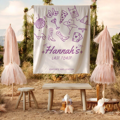 Trendy Mix theme Bachelorette Banner – Custom Bach Décor | #10