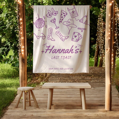 Trendy Mix theme Bachelorette Banner – Custom Bach Décor | #10
