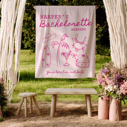 Coastal Bachelorette Banner– Custom Bach Décor | #11