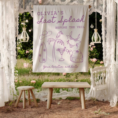 Coastal Bachelorette Banner– Custom Bach Décor | #11
