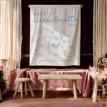 Coastal Bachelorette Banner– Custom Bach Décor | #11