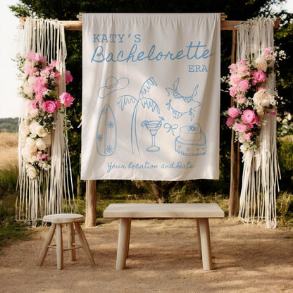Coastal Bachelorette Banner– Custom Bach Décor | #11