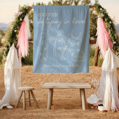 Coastal Bachelorette Banner– Custom Bach Décor | #11