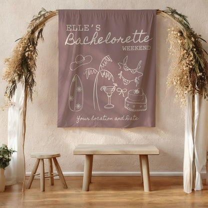 Coastal Bachelorette Banner– Custom Bach Décor | #11