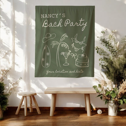 Coastal Bachelorette Banner– Custom Bach Décor | #11