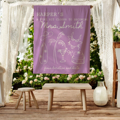 Coastal Bachelorette Banner– Custom Bach Décor | #11