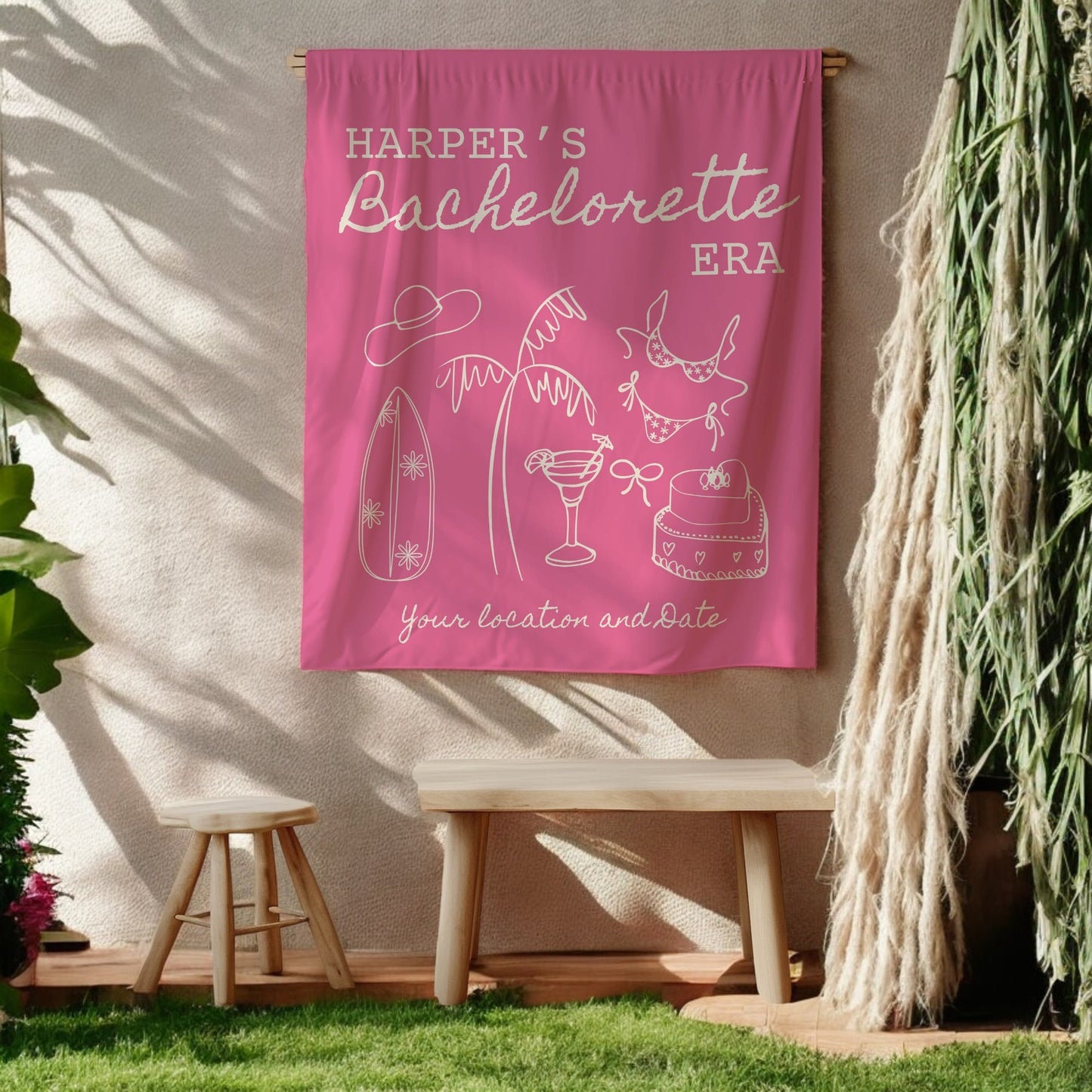 Coastal Bachelorette Banner– Custom Bach Décor | #11