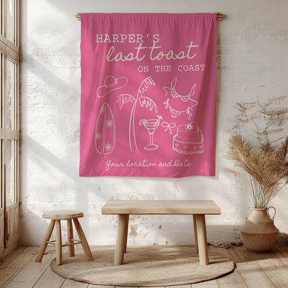 Coastal Bachelorette Banner– Custom Bach Décor | #11