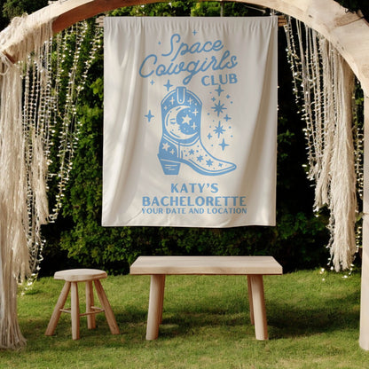 Space Cowgirls Bachelorette Banner– Custom Bach Décor | #14