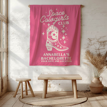 Space Cowgirls Bachelorette Banner– Custom Bach Décor | #14