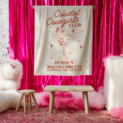 Coastal Cowgirls Bachelorette Banner– Custom Bach Décor | #15