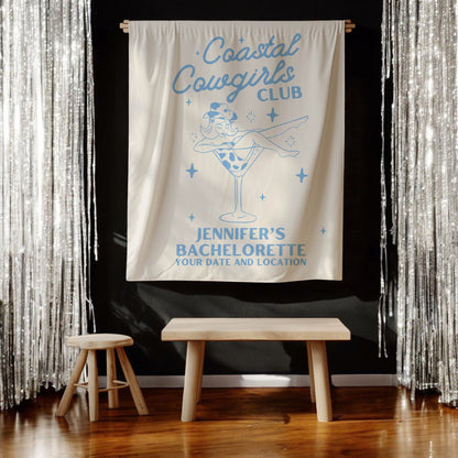 Coastal Cowgirls Bachelorette Banner– Custom Bach Décor | #15