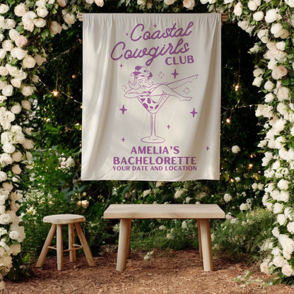 Coastal Cowgirls Bachelorette Banner– Custom Bach Décor | #15