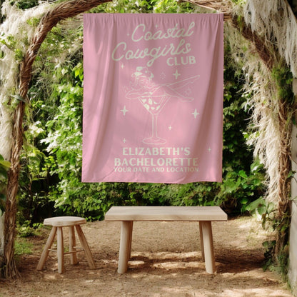 Coastal Cowgirls Bachelorette Banner– Custom Bach Décor | #15
