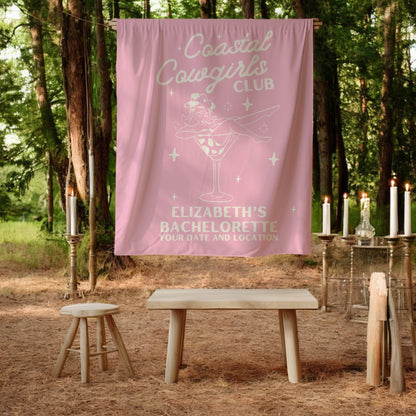 Coastal Cowgirls Bachelorette Banner– Custom Bach Décor | #15