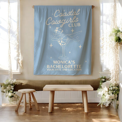 Coastal Cowgirls Bachelorette Banner– Custom Bach Décor | #15