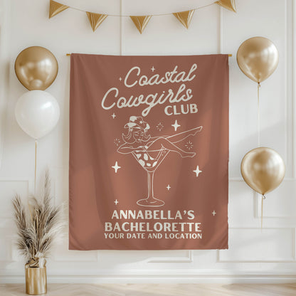 Coastal Cowgirls Bachelorette Banner– Custom Bach Décor | #15