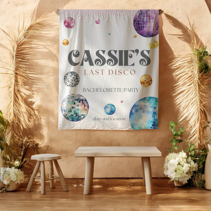 Disco Bachelorette Banner – Custom Bach Décor | #17