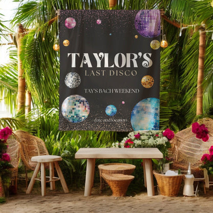 Disco Bachelorette Banner – Custom Bach Décor | #17