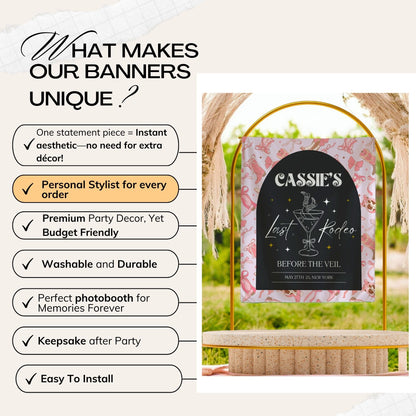 Last Rodeo Bachelorette Banner– Custom Bach Décor | #19