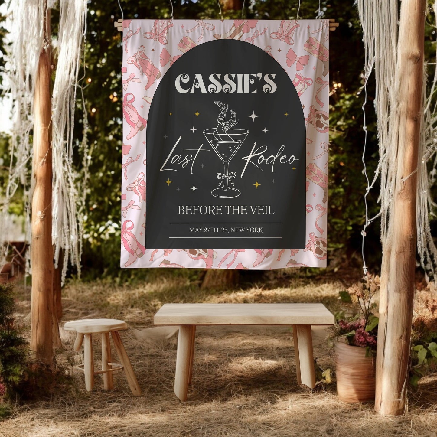 Last Rodeo Bachelorette Banner– Custom Bach Décor | #19
