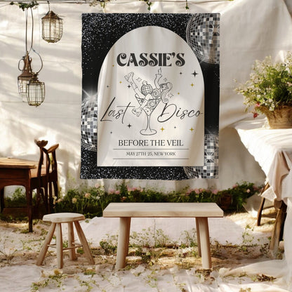 Disco Bachelorette Banner – Custom Bach Décor | #20