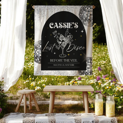 Disco Bachelorette Banner – Custom Bach Décor | #20