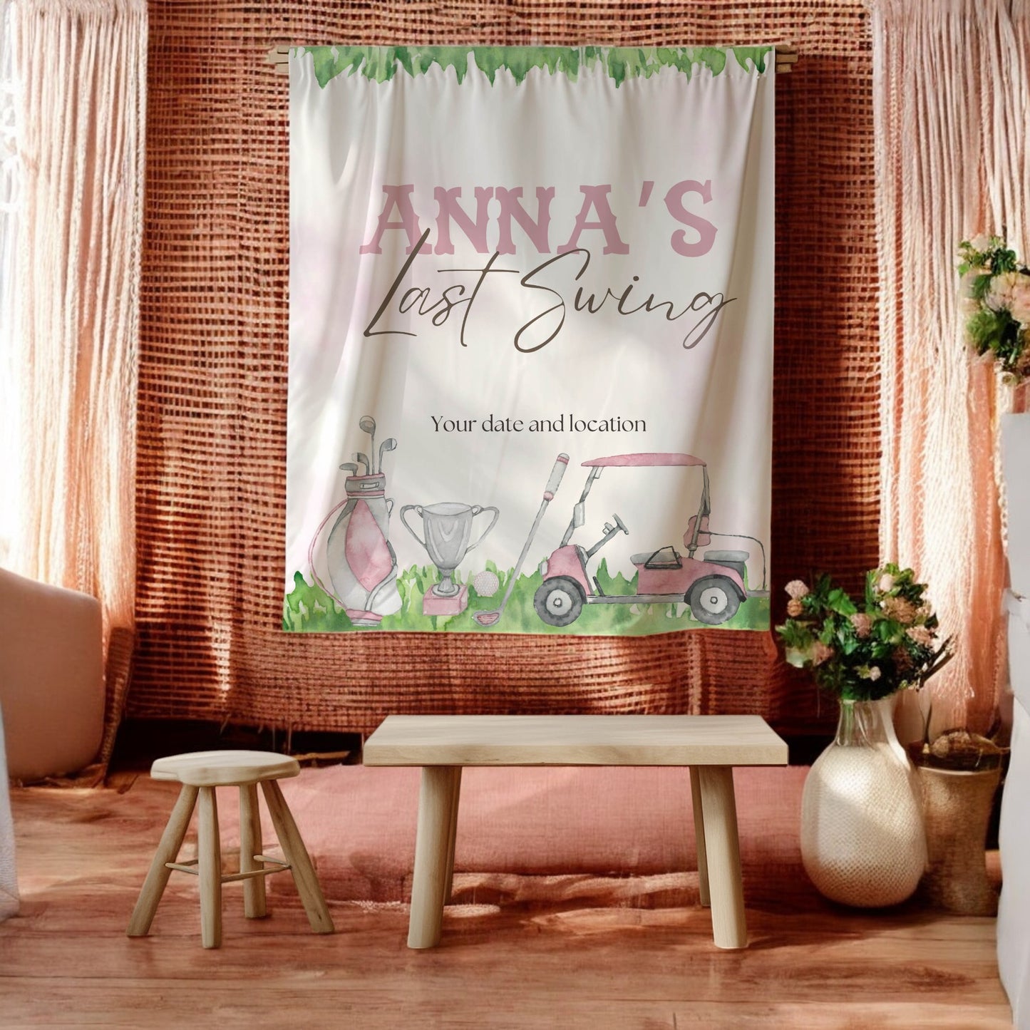 Golf Bachelorette Banner – Custom Bach Décor | #21