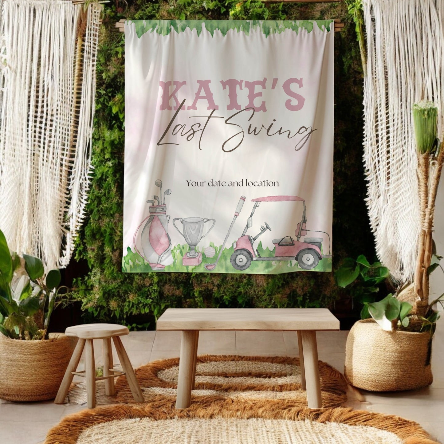 Golf Bachelorette Banner – Custom Bach Décor | #21