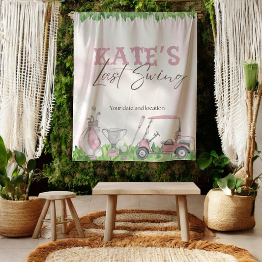 Golf Bachelorette Banner – Custom Bach Décor | #21