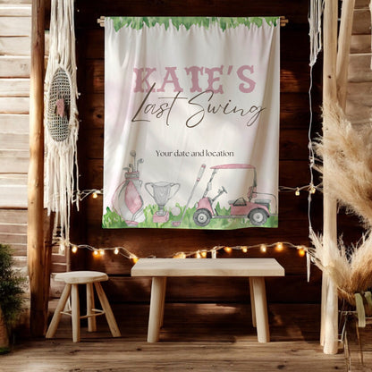 Golf Bachelorette Banner – Custom Bach Décor | #21