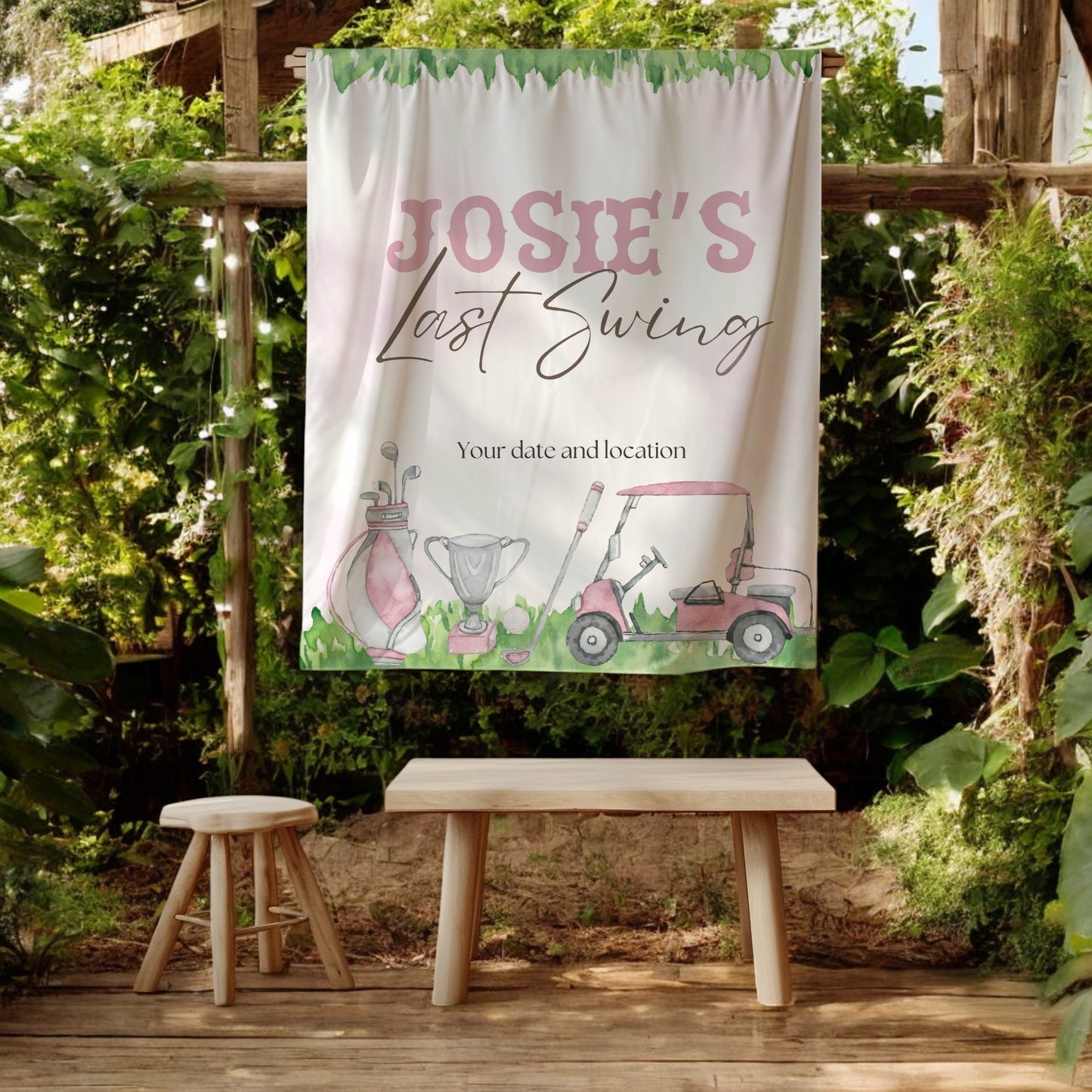 Golf Bachelorette Banner – Custom Bach Décor | #21
